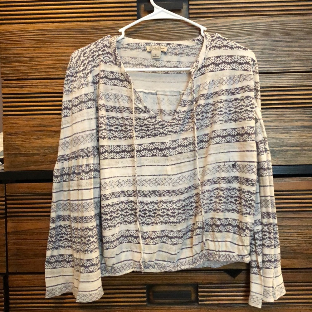 Small Lucky Brand top with bell sleeves